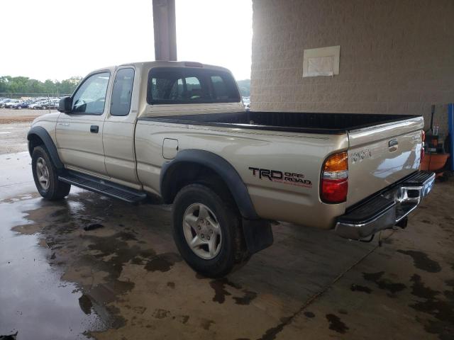 5TESM92N11Z719818 - 2001 TOYOTA TACOMA XTRACAB PRERUNNER ოქროსფერი ფოტო 2