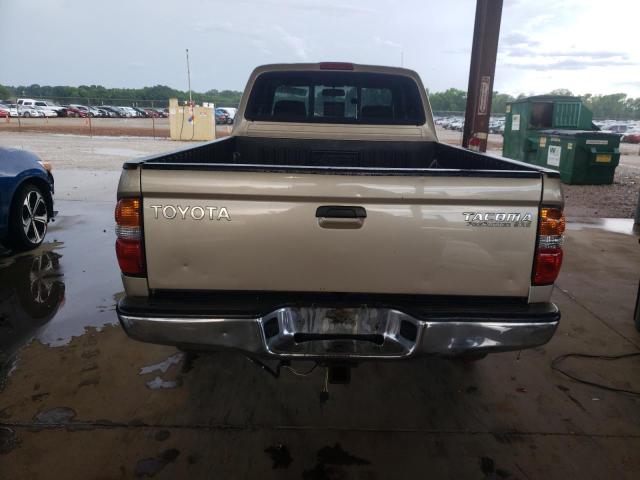 5TESM92N11Z719818 - 2001 TOYOTA TACOMA XTRACAB PRERUNNER ოქროსფერი ფოტო 6