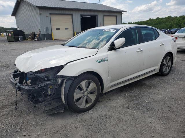 KNAGN4AD8G5098942 - 2016 KIA OPTIMA HYBRID WHITE photo 1