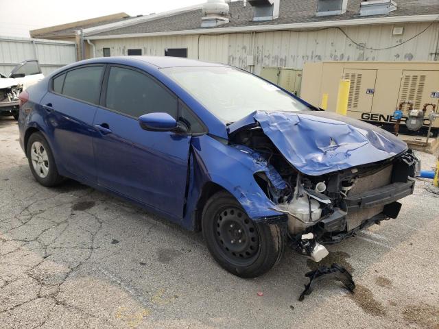 3KPFK4A72JE184602 - 2018 KIA FORTE LX BLUE photo 4