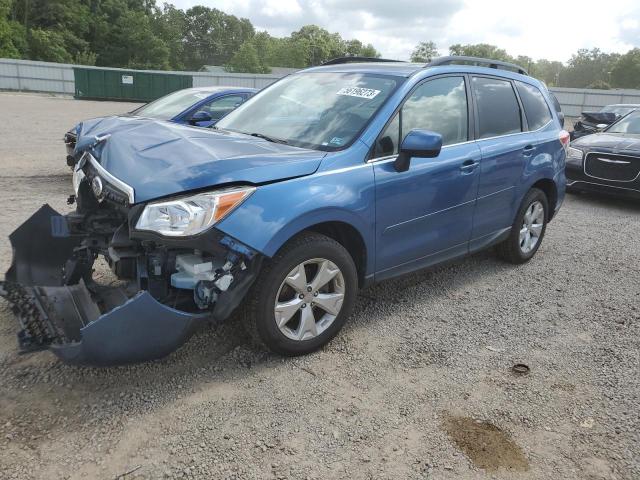 JF2SJARC8FH572549 - 2015 SUBARU FORESTER 2.5I LIMITED BLUE photo 1