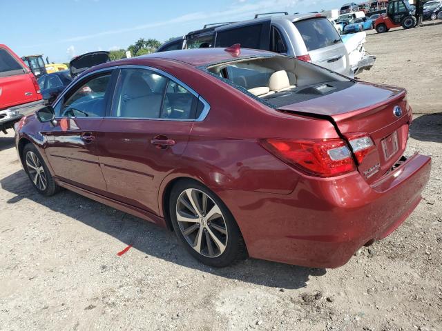 4S3BNAN64H3062217 - 2017 SUBARU LEGACY 2.5I LIMITED RED photo 2