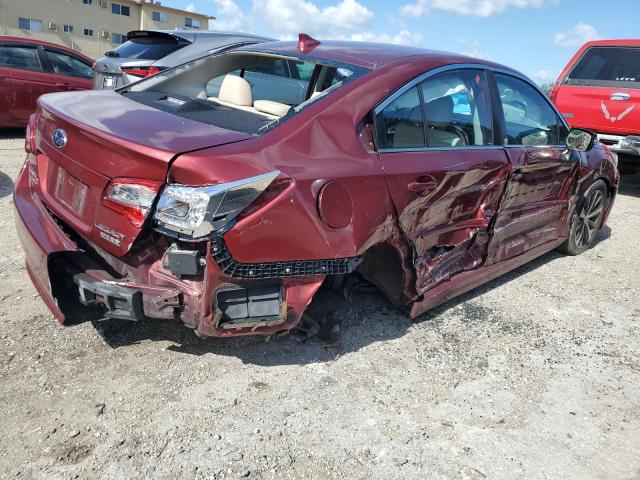 4S3BNAN64H3062217 - 2017 SUBARU LEGACY 2.5I LIMITED RED photo 3