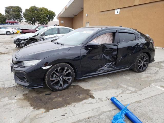 SHHFK7H90HU416139 - 2017 HONDA CIVIC SPORT TOURING Schwarz Foto 1