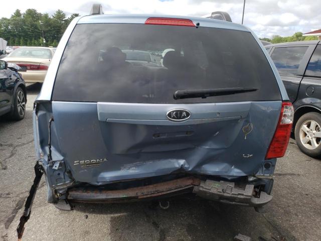 KNDMB233976110484 - 2007 KIA SEDONA EX BLUE photo 6