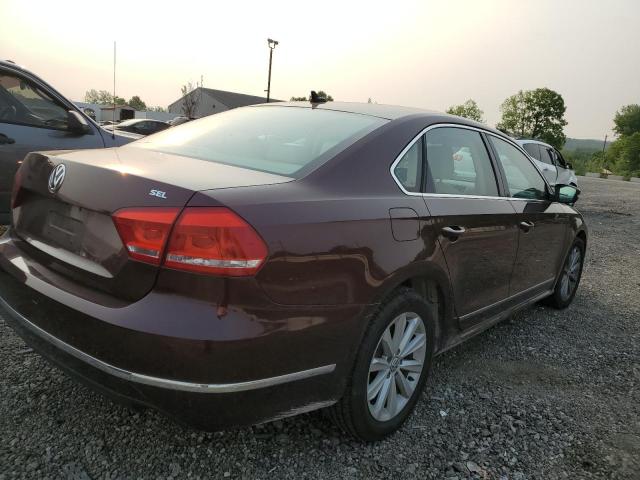 1VWCH7A30DC077847 - 2013 VOLKSWAGEN PASSAT SEL BROWN photo 3