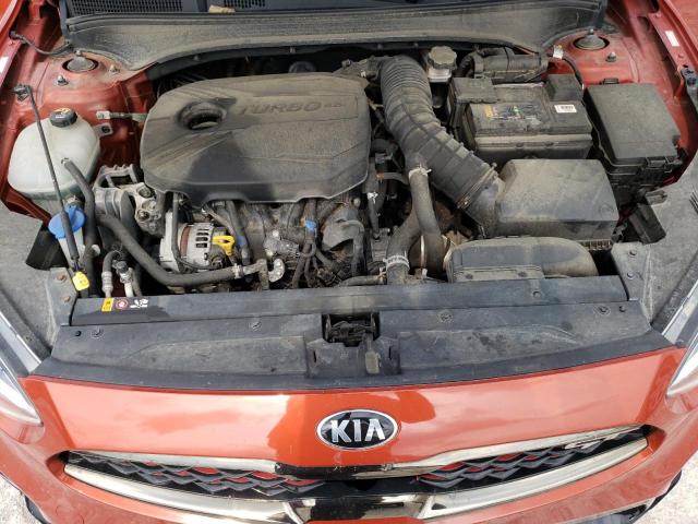 3KPF44AC9LE159108 - 2020 KIA FORTE GT ORANGE photo 11