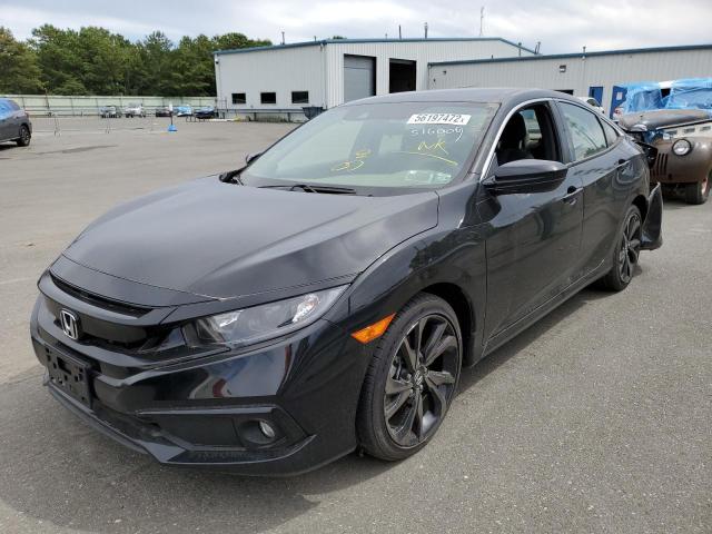 2HGFC2F83MH516009 - 2021 HONDA CIVIC SPORT 黑色 照片 2