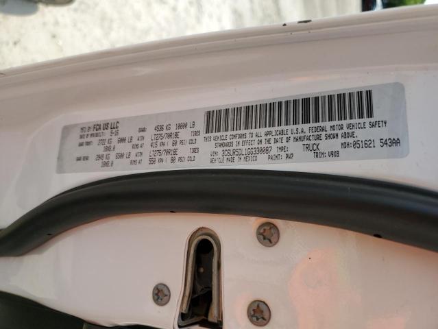 3C6UR5DL1GG330087 - 2016 RAM 2500 SLT თეთრი ფოტო 12