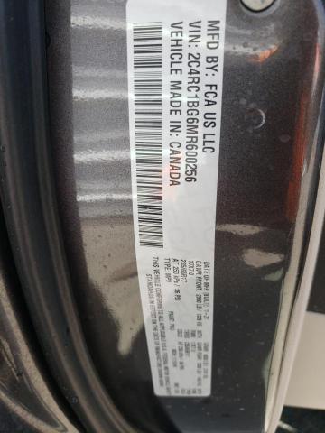 2C4RC1BG6MR600256 - 2021 CHRYSLER PACIFICA TOURING L 灰色 照片 14