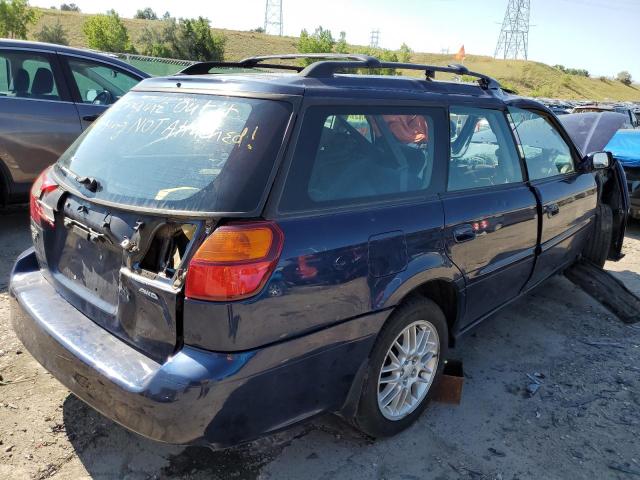 4S3BH635537310457 - 2003 SUBARU LEGACY L BLUE photo 4