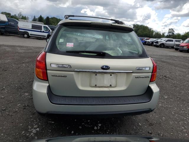 4S4BP61C557353327 - 2005 SUBARU OUTBACK OUTBACK 2.5I BEIGE photo 6