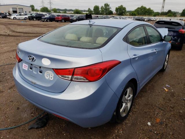 KMHDH4AE4CU452263 - 2012 HYUNDAI ELANTRA GLS BLUE photo 3