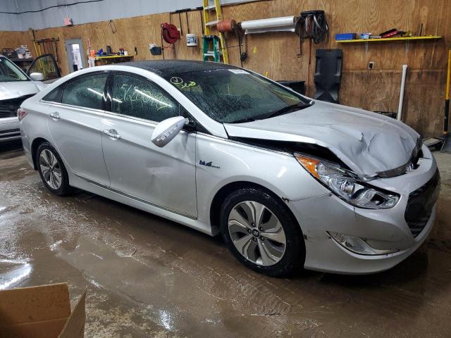 KMHEC4A45FA129968 - 2015 HYUNDAI SONATA HYBRID SILVER photo 4