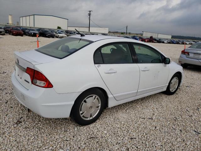 JHMFA36289S004511 - 2009 HONDA CIVIC HYBRID WHITE photo 3