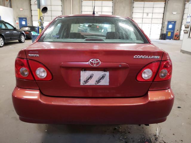 2T1BR32EX7C849657 - 2007 TOYOTA COROLLA CE RED photo 6