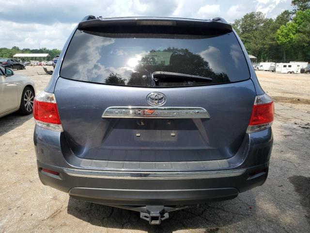 5TDYK3EH6CS053221 - 2012 TOYOTA HIGHLANDER LIMITED BLUE photo 6