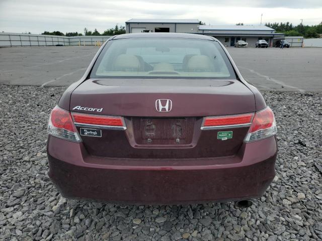 1HGCP2F3XCA171411 - 2012 HONDA ACCORD LX BURGUNDY photo 6