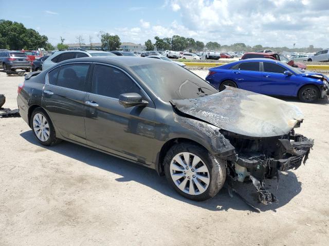 1HGCR3F84DA022487 - 2013 HONDA ACCORD EXL GRAY photo 4