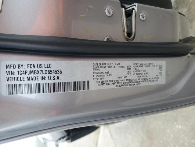 1C4PJMBX7LD654536 - 2020 JEEP CHEROKEE TRAILHAWK GRAY photo 13