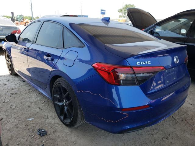 2HGFE2F54NH598060 - 2022 HONDA CIVIC SPORT 蓝色 照片 2
