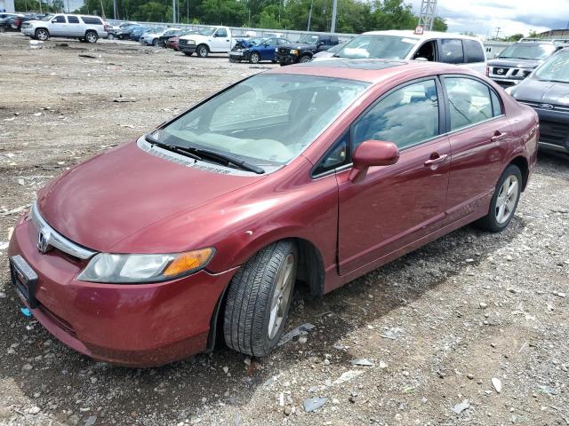 1HGFA16897L122960 - 2007 HONDA CIVIC EX RED photo 1