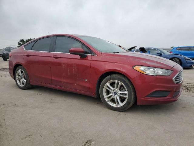 3FA6P0LU8JR173468 - 2018 FORD FUSION SE HYBRID RED photo 4