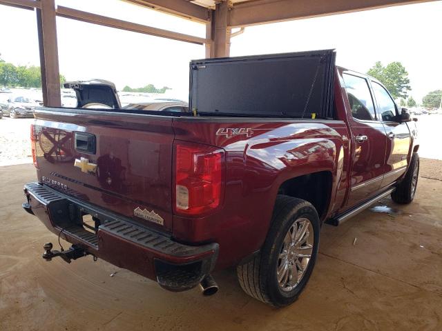 3GCUKTEC0HG376639 - 2017 CHEVROLET SILVERADO K1500 HIGH COUNTRY MAROON photo 4