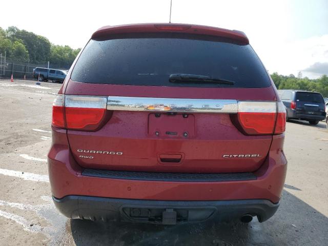 1C4RDJEG4DC584852 - 2013 DODGE DURANGO CITADEL RED photo 6