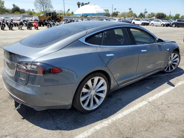 5YJSA1DPXDFP15409 - 2013 TESLA MODEL S GRAY photo 3