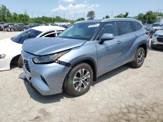 5TDKDRBH3PS004085 - 2023 TOYOTA HIGHLANDER L BLUE photo 1