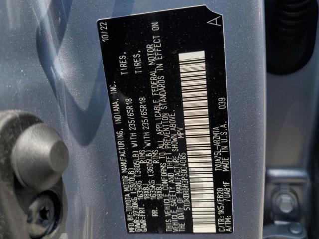 5TDKDRBH3PS004085 - 2023 TOYOTA HIGHLANDER L BLUE photo 13