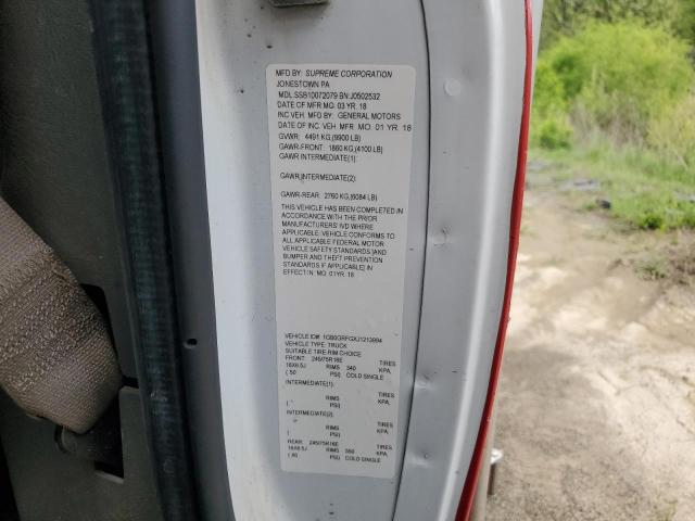 1GB0GRFGXJ1213994 - 2018 CHEVROLET EXPRESS G3500 白色 照片 13