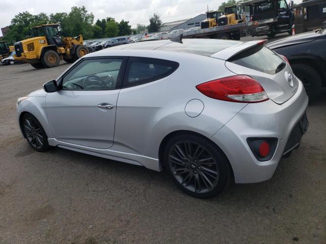 KMHTC6AE9DU106894 - 2013 HYUNDAI VELOSTER TURBO SILVER photo 2