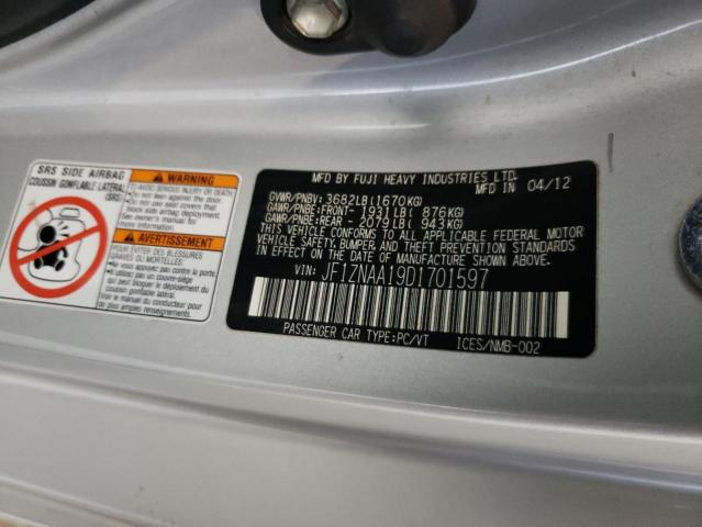 JF1ZNAA19D1701597 - 2013 TOYOTA SCION FR-S 银色 照片 12