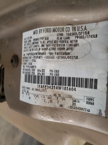 1FAFP34354W185604 - 2004 FORD FOCUS SE COMFORT TAN photo 12