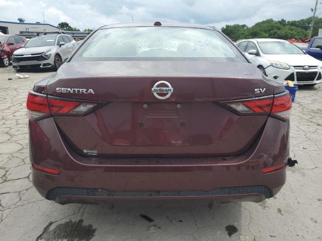 3N1AB8CVXMY282358 - 2021 NISSAN SENTRA SV MAROON photo 6