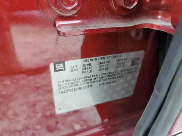 1G4ZP5SS8HU139775 - 2017 BUICK LACROSSE ESSENCE Qırmızı foto 12