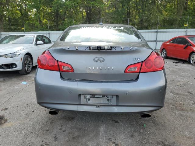 JN1CV6AP9BM503845 - 2011 INFINITI G37 BASE GRAY photo 6