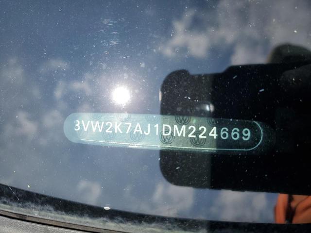 3VW2K7AJ1DM224669 - 2013 VOLKSWAGEN JETTA BASE 灰色 照片 12