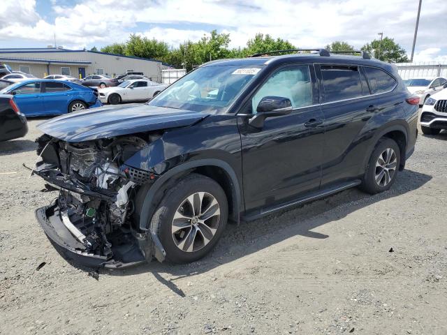 5TDHZRBH0NS202972 - 2022 TOYOTA HIGHLANDER XLE BLACK photo 1