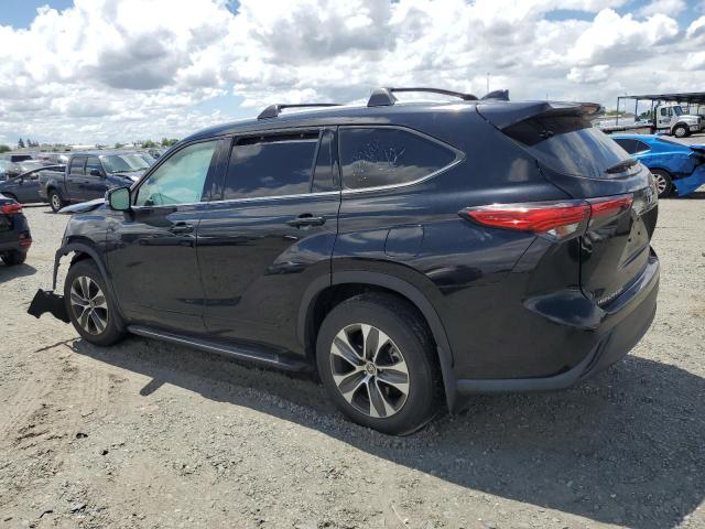 5TDHZRBH0NS202972 - 2022 TOYOTA HIGHLANDER XLE BLACK photo 2
