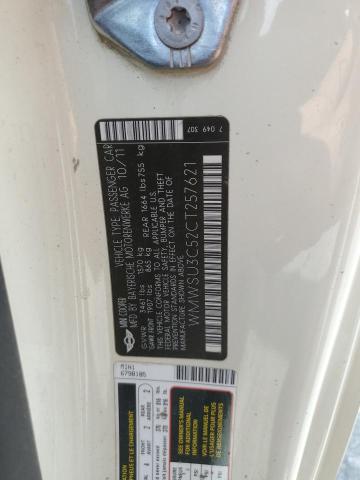 WMWSU3C52CT257621 - 2012 MINI COOPER CREAM photo 13