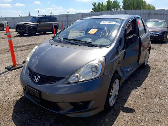 JHMGE8H57BC026822 - 2011 HONDA FIT SPORT GRAY photo 2