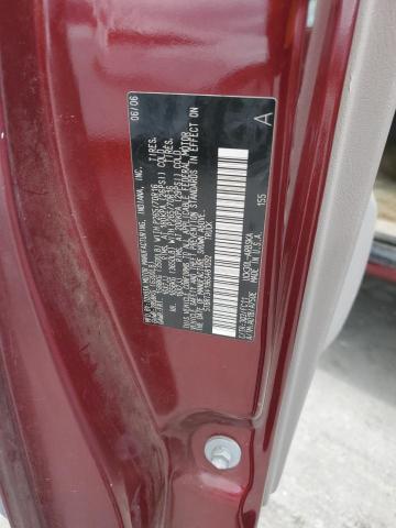5TBRT34196S481092 - 2006 TOYOTA TUNDRA ACCESS CAB SR5 BURGUNDY photo 12