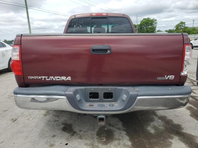 5TBRT34196S481092 - 2006 TOYOTA TUNDRA ACCESS CAB SR5 BURGUNDY photo 6