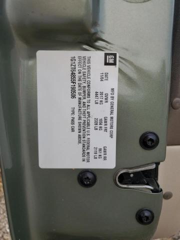 1G1ZT64855F190506 - 2005 CHEVROLET MALIBU MAXX LS 绿色 照片 12