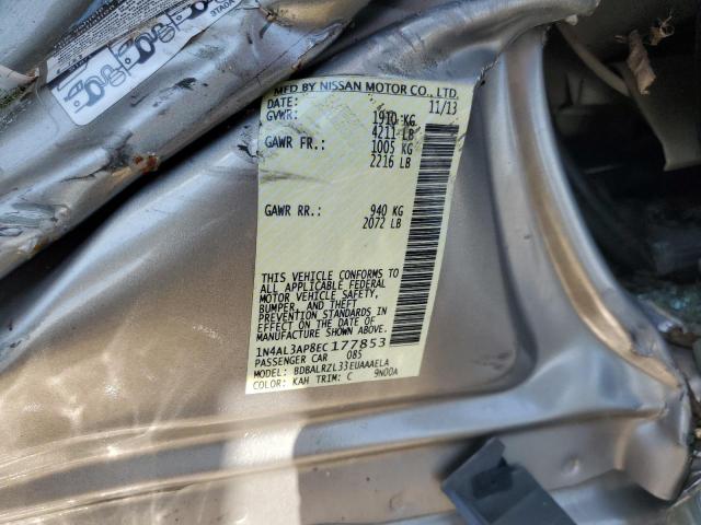 1N4AL3AP8EC177853 - 2014 NISSAN ALTIMA 2.5 BEIGE photo 10