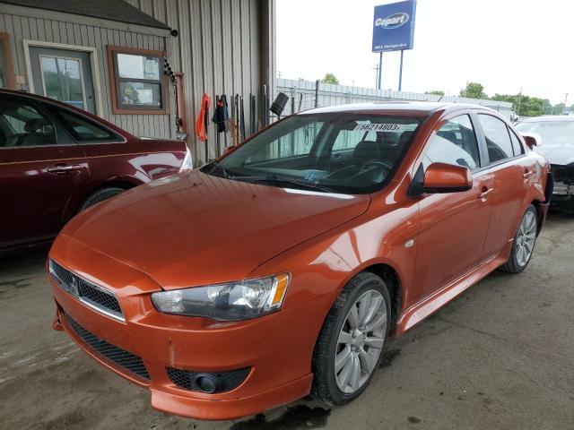 JA32U8FW4BU041605 - 2011 MITSUBISHI LANCER GTS ORANGE photo 1