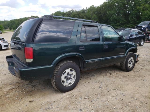 1GNDT13W12K142595 - 2002 CHEVROLET BLAZER GREEN photo 3